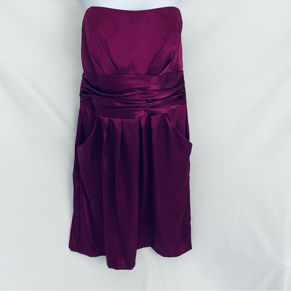 David’s Bridal Strapless Dress Size 14 - Picture 1 of 10